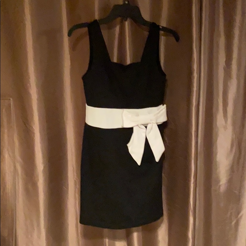 Black and white dress with bow TCEC small